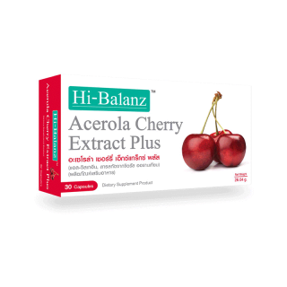 [จัดส่งเร็วใน 24 ชม.] Hi-Balanz Acelora Cherry Extract Plus อะเซโรล่า เชอร์รี่ 1 กล่อง 30 แคปซูล