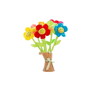 ดอกไม้ตุ๊กตา ช่อดอกไม้ หัวเข็มขัดม่าน หัวเข็มขัดผ้าม่าน เชือกผูกผ้าม่านลายดอกทานตะวันยิ้ม ใหญ่ 90ซม ตุ๊กตาดอกไม้ ดอกไม้ปลอม ดอกไม้แต่งห้องก้านดัดงอได้ ของตกแต่งห้อง SA4374
