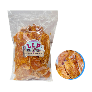 ลด 50% ใช้โค้ด INCLZ33 Lovely pets สันในไก่อบเเห้ง 100% สำหรับสุนัขทุกสายพันธุ์ ( 320g.-900g.)