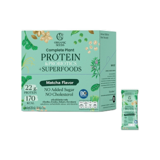 โปรตีนพืช รสชาเขียวมัทชะ 1 กล่อง (7 ซอง) Complete Plant Protein & Probiotics + Superfoods Matcha Flavor