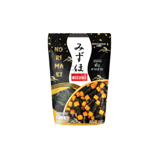 ข้าวเหนียวอบกรอบ พันสาหร่าย สไตล์ญี่ปุ่น ตรามิซูโฮ/คาคิโนะทาเนะ Japanese Rice Cracker Norimaki MIZUHO Brand มี 4 รสชาติ