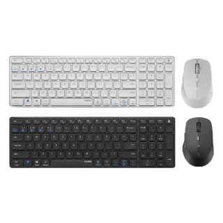 Rapoo รุ่น 9350M Multi-mode Wireless Keyboard & Mouse (KB-9350M-GY)