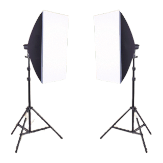 สตูดิโอถ่ายภาพ ไฟต่อเนื่อง ไฟสตูดิโอ 50x70 Softbox มีสองชุดเหมือนในภาพ(softbox2+ขาตั้ง2) พร้อมส่งจากไทย ราคาถุกที่สุด