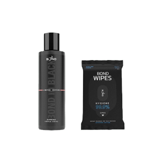 [BONFEB20 ลดทันที 10%]BOND in Black - BOND Wash จินเส็ง (สูตรอุ่น) + BOND Wipes ผ้าเช็ดฉุกเฉิน 1 ห่อ