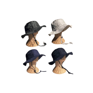 [เหลือ80 เก็บโค้ดหน้าร้าน+กรอกINCSL15] หมวกเดินป่า Hiking Hat ปีกรอบ มีสายรัดคาง (Bucket-009)