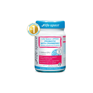 Life Space Urogen™ Probiotic for Women with Cranberry ไลฟ์สเปซ โปรไบโอติก บำรุงระบบปัสสาวะและปรับสมดุลช่องคลอด 60Caps