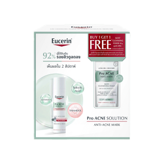 Buy 1 Get 1 Free I Eucerin Pro ACNE SOLUTION ANTI-ACNE MARK 40 ML FREE SOFT CLEANSING FOAM 50 G