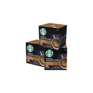 [ส่งฟรี] STARBUCKS BY NESCAFE DOLCE GUSTO AMERICANO HOUSEBLEND 12แคปซูล/กล่อง (3กล่อง)