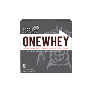 (ใส่โค้ด CORE02 ลดทันที 45.- เมื่อช้อปครบ 300.-) ONE WHEY วัน เวย์ โปรตีนเต็มๆ อร่อย ชงดื่มง่าย