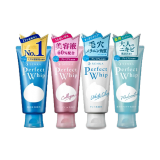 [โฉมใหม่] Senka Perfect Whip Foam Collagen [120g.] โฟมล้างหน้า ล้างหน้าเนื้อวิป ชิเซโด้ โฟมล้างหน้า