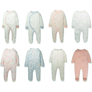 Bloomingcub ชุดหมีคลุมเท้า ชุดนอนเด็ก ชุดหมีเด็กแรกเกิด บอดี้สูทเด็ก เสื้อผ้าเด็กแรกเกิด เสื้อผ้าเด็กคลอดก่อนกำหนด
