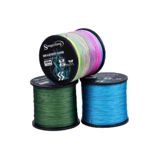 Sougayilang ตกปลาบรรทัดที่ 8 + 1 Strands 300-500-1000M PE ถักตกปลาสายที่แข็งแกร่งสาย Pesca Multicolor รอกตกปลาเครื่องมือ