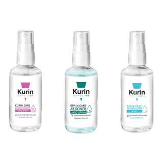 สเปรย์แอลกอฮอล์ 70% ขนาดพกพา 100ml. kurin care คูริน แคร์ alcohol hand spray 100ml. 1 ขวด (สเปรย์ แอลกอฮอล์)