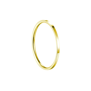 Pretty Moment แหวนนิ้วก้อย แหวนความรัก และ การเงิน บาง 1 mm แบบเหลี่ยม สแตนเลส ไม่บิด ไม่เบี้ยว แข็งแรง ทนทาน ของขวัญ