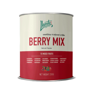 Llamito ผงเบอร์รี่รวม ออร์แกนิค 15 ชนิด (Organic Berry Mix Powder 15+) ขนาด 250g