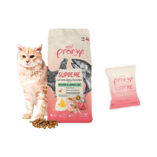Pramy Supreme ขนาด 1 kg อาหารเม็ดแมว สำหรับแมวทุกช่วงวัย แบ่งขาย 1kg