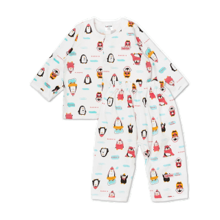 BABBLE ชุดนอนเด็ก ชุดเซต เสื้อผ้าเด็ก อายุ 6 เดือน ถึง 7 ปี คอลเลคชั่น Cute Penguin