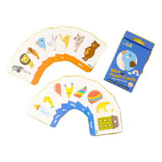Mini FlashCard 4in1 บัตรคำศัพท์ 4 หมวด by PlayPlearnKid เหมาะสำหรับเด็ก 2 ขวบขึ้นไป เสริมพัฒนาการ เสริมสร้างจิตนาการเด็ก