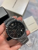 reviewEMPORIO ARMANI นาฬิกาข้อมือผู้ชาย รุ่น AR2434 Classic Chronograph Black Dial SteelSilver comment 3