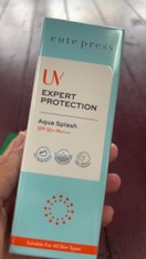 reviewCUTE PRESS ครีมกันแดด UV EXPERT PROTECTION AQUA SPLASH SPF50+ PA+++ comment 2