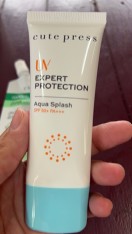 reviewCUTE PRESS ครีมกันแดด UV EXPERT PROTECTION AQUA SPLASH SPF50+ PA+++ comment 3