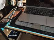 reviewแผ่นรองเมาส์มีไฟ RGB Gaming Mousepads แผ่นรองเม้าส์สำหรับเล่นเกมส์ 80cm 30cm mouse pad with lights 7colors comment 5