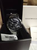 reviewEMPORIO ARMANI นาฬิกาข้อมือผู้ชาย รุ่น AR2434 Classic Chronograph Black Dial SteelSilver comment 2