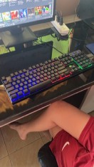 reviewร้านแนะนำShiZhua คีย์บอร์ด LED คีบอร์ดเกมมิ่ง ภาษาไทย USB Keyboard ไฟรุ้ง 7 สี สองเวอร์ชั่น อังกฤษไทยThai versionA 058 comment 2
