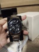 reviewEMPORIO ARMANI นาฬิกาข้อมือผู้ชาย รุ่น AR2434 Classic Chronograph Black Dial SteelSilver comment 3