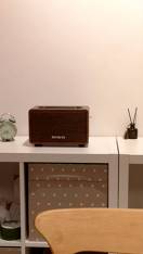 review ผ่อน 0AIWA Retro Bluetooth Speaker ลำโพงบลูทูธพกพา BASS  comment 2