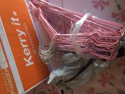 reviewร้านแนะนำ[ขายดี!!] ไม้แขวนเสื้อ ไม้แขวนสแตนเลส เคลือบซีลีโคนกันลื่น 2ขนาด ไม้แเขวนเสื้อเด็ก 30cm. ผู้ใหญ่40cm สีพาทเทลน่ารัก comment 2