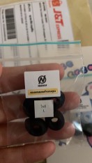 reviewร้านแนะนำจุกหูฟังซิลิโคนมาตรฐานอินเอียร์ size M 2 คู่ 4ชิ้น ขาว ดำ คละสีได้ comment 5