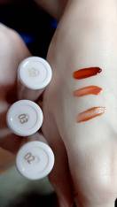 reviewลิปหมี ลิปกลอส ฉ่ำวาว ติดทนนาน กันน้ำ ลิปสติก Cappuvini Bear gloss Lip comment 5