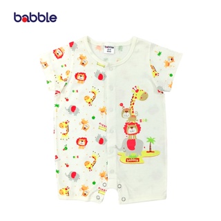 BABBLE จั้มสูทขาสั้น บอดี้สูทเด็ก อายุ 3 เดือน ถึง 12 เดือน คอลเลคชั่น I LOVE ANIMAL (BDRL)