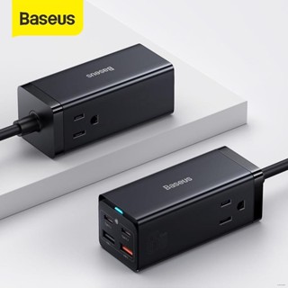 Baseus GaN3 Pro รางปลั๊กไฟตั้งโต๊ะ USB C สําหรับโทรศัพท์มือถือ แล็ปท็อป แท็บเล็ต ชาร์จเร็ว อะแดปเตอร์ปลั๊ก US