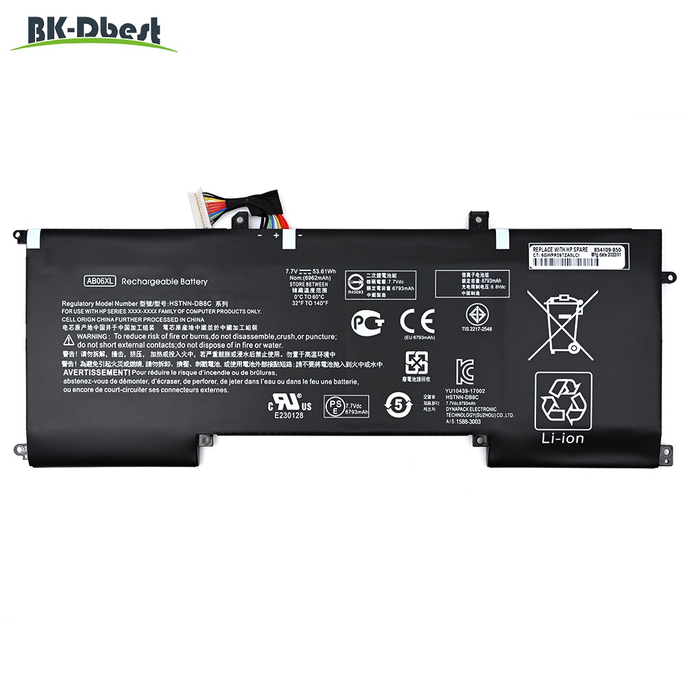 BK-Dbest AB06XL TPN-I128แบตเตอรี่แล็ปท็อปสำหรับ HP ENVY 13-AD019TU AD021TU Series 7.7V 53.61Wh