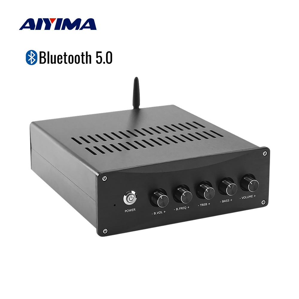 Aiyima Tpa3255 Qcc3034 5.0 เครื่องขยายเสียงซับวูฟเฟอร์ 2.1 ลําโพงบลูทูธ 150Wx2+300W