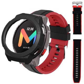 Mibro watch GS เคส PC ฝาครอบสมาร์ทวอทช์ สายซิลิโคนนิ่ม สายรัดข้อมือ Mibro GS Smartwatch เปลี่ยนได้