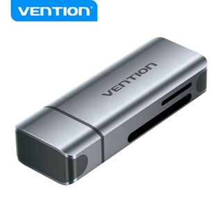 Vention เครื่องอ่านการ์ด USB-C 3.0 512GB 5Gbps SD/TF การ์ดคู่ อลูมิเนียมอัลลอยด์ สําหรับแล็ปท็อป แท็บเล็ต โทรศัพท์