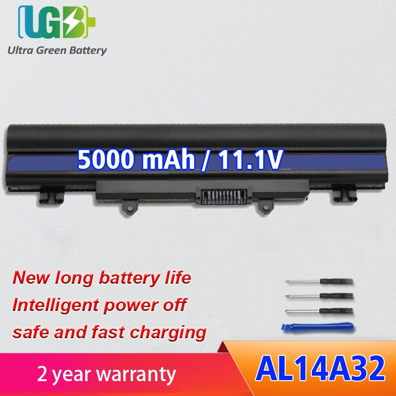 Original AL14A32 Battery สำหรับ Acer Aspire E1-571 E1-571G E5-421 E5-471 E5-511 E5-571 E5-571P E5-55