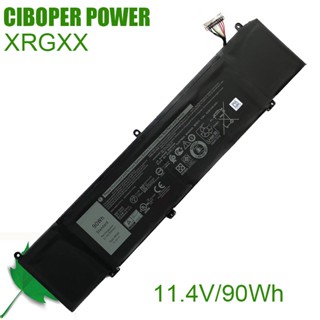 CP Original แบตเตอรี่แล็ปท็อป XRGXX 11.4V/90Wh สำหรับ G5 15 5590 G7 7790 ,2018 Orion M15 R1, M17 2019 R1 ALW15M-D1735R S