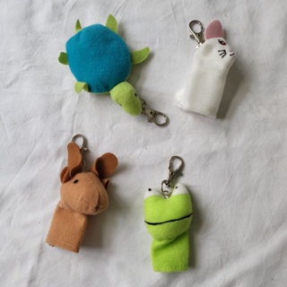 พวงกุญแจ รูปสัตว์ animal keychain ikea หุ่นนิ้ว ตุ๊กตา