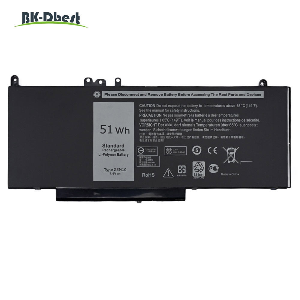 BK-Dbest G5M10แบตเตอรี่แล็ปท็อปสำหรับ DELL Latitude E5250 E5450 E5550 8V5GX R9XM9 WYJC2 1KY05 7.4V 51WH