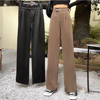 กางเกงขากระบอก Basic pants กางเกงใส่ทำงาน กางเกงใส่ไปเที่ยว กางเกงตะขอ LB3PBZB0044