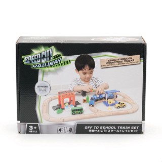 Speed City Railway Off To School Wooden Motorize Train Set ToysRUs (931036)