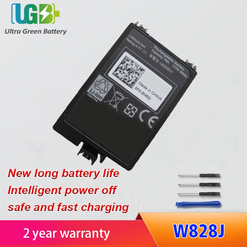 Original W828J 0X463J แบตเตอรี่สำหรับ PowerEdge R610 M610 M910 H700 PERC 6/I X463J H145K J321M แบตเต