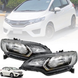 เสื้อไฟหน้า โคมไฟหน้า รุ่น ฮอนด้า แจ๊ส HONDA JAZZ GK ปี 2014 - 2018 1 คู่ ไม่ honda-headlight-parts T2