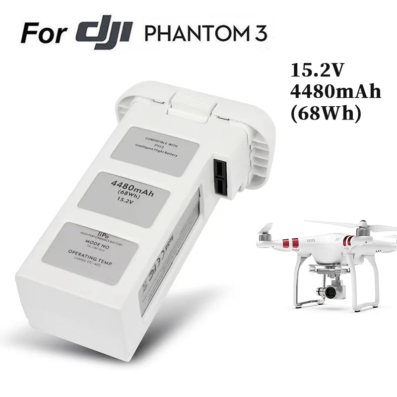 แบตเตอรี่โดรนสำหรับ D.ji Phantom 3 Professional/ 3 /Standard/advanced 15.2V 4480MAh LiPo 4S Intellig