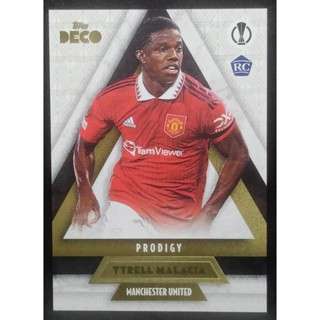 การ์ดนักเตะ ฟุตบอล การ์ดนักเตะ ฟุตบอล TYRELL MALACIA เสื้อทีม แมนยู Manchester United 2022-2023 Deco Prodigy Rookie RC