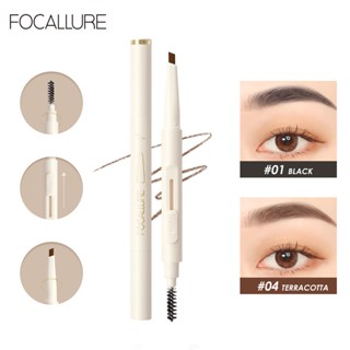 ราคาFocallure 2 in 1 ดินสอเขียนคิ้ว แบบหมุน กันน้ำ ติดทนนาน ดินสอเขียนคิ้ว